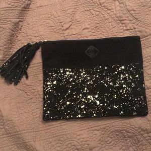 Leather + Cotton Zip Bag